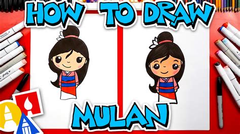 How To Draw Mulan Art For Kids Hub