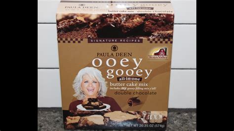 Paula Deen Double Chocolate Ooey Gooey Butter Cake Mix Review Youtube