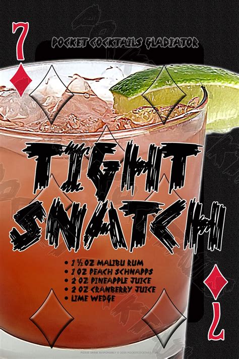 12x18 Tight Snatch Pocket Cocktails Gladiator Etsy