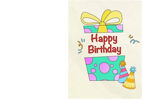 Happy Birthday Card Printable Web Personalize Your Own Printable