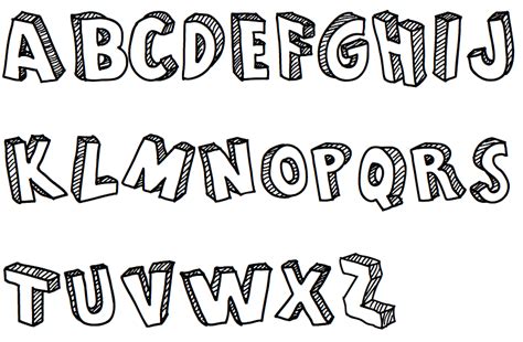 From Cartoon Blocks Font Typography Alphabet Typography Alphabet