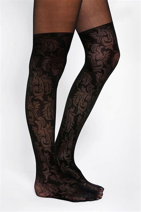 Paisley Faux Thigh High Tight Thigh Highs Paisley Tights