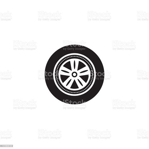 Car Wheels Icon Vector Image Stock Illustration Download Image Now