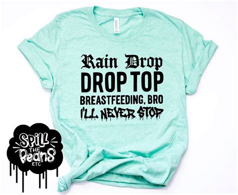 Rain Drop Drop Top Breastfeeding Bro Prism Color T Shirt