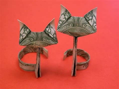Dollar Bill Cat Money Origami Dollar Bill Origami Origami