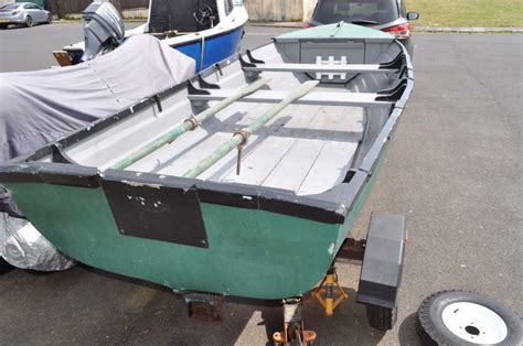14ft 6inch Fishing Boat Trailer And 4hp Mercury For Sale In