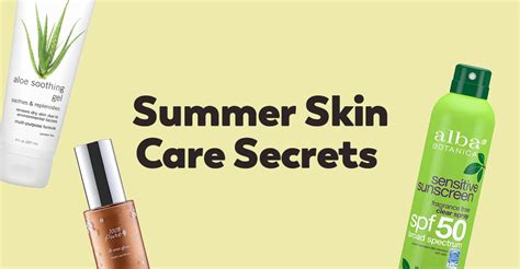 Summer Skin Care Secrets Diet Blog