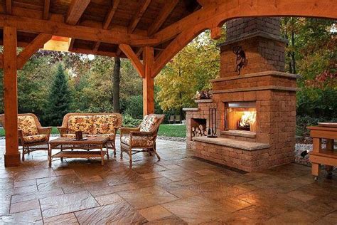 42 Inviting Fireplace Designs For Your Backyard Backyard Patio