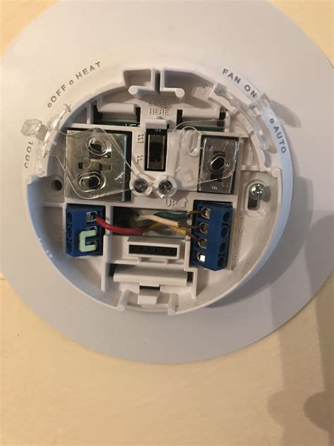 While thermostat wiring only utilizes 24 volts (thus it won't shock you or is even detectable) g: This is the wiring for our thermostat, heat comes on but ...