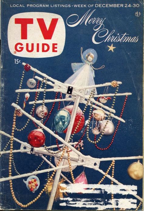 Canadian editions of tv guide continued to use this logo on the front cover through 1999. TV Guide December 24 30 1955 Christmas New York Edition ...
