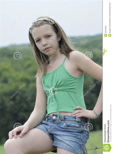 Young Model Posing In Summer Season Stock Image Image Of