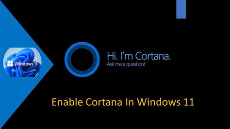 How To Enable Cortana In Windows 11 Youtube