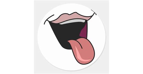 Tongue Out Stickers Zazzle