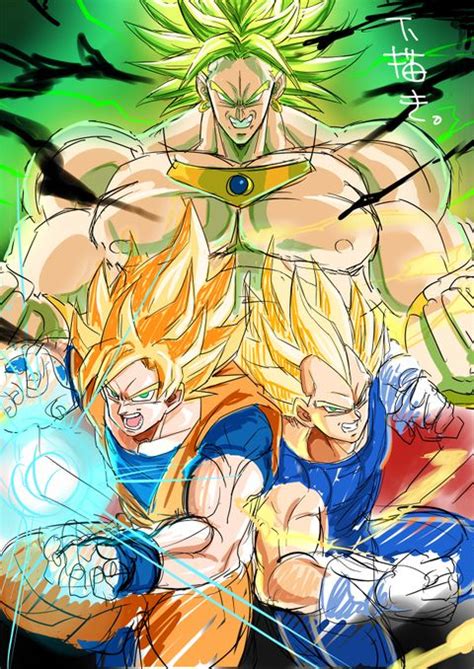 El poder de los dos guerreros es impresionante, y el intercambio de golpes se repite sin cesar. Vegeta and Goku vs Broly | Dragones, Dragon ball, Dragon ...
