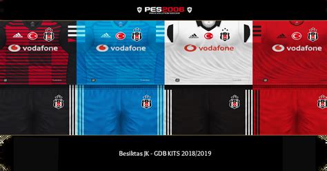 Uniforme GDB Besiktas JK Adidas PES2006 Süper Lig Season 2018