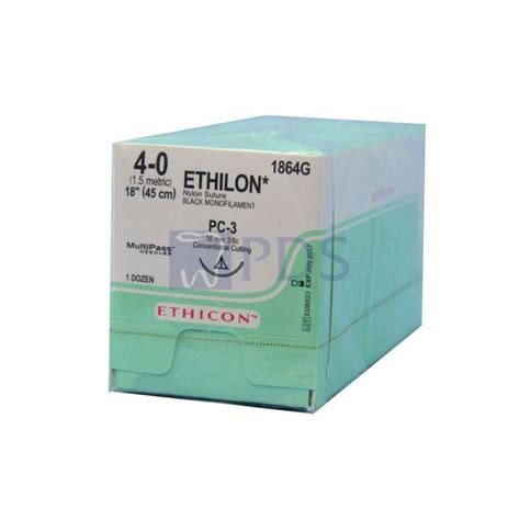 Ethicon Ethilon Nylon Sutures Pc 3 Prime Dental Supply