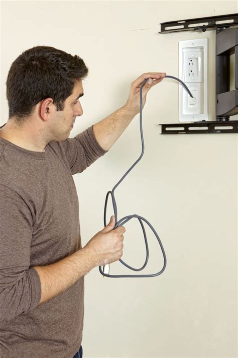 How To Hang A Flat Screen Tv Hiding Tv Cords On Wall Mount Flat