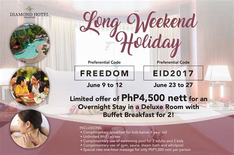 Manila Shopper Long Weekend Staycation Promo June 2017
