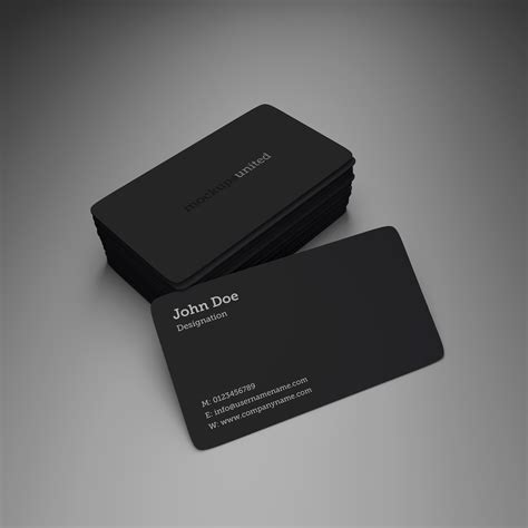 ✓ free for commercial use ✓ high quality images. Rounded Corner Business Card Mockup