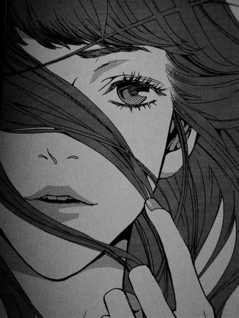 Art Hair Girl Black And White Anime Beautiful Eye Manga