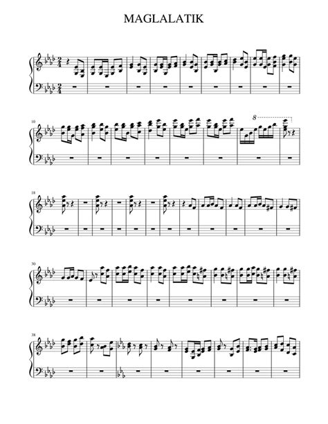 Final Maglalatik Sheet Music For Piano Solo Easy