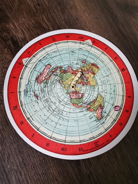 Gleasons New Standard Map Of The World 1892 Flat Earth Etsy Uk