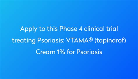 Vtama Tapinarof Cream 1 For Psoriasis Clinical Trial 2024 Power