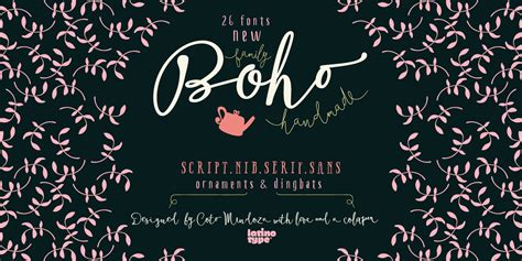 Boho 26 Fonts • The Fonts Master