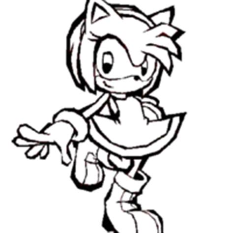 Desenho De Amy Do Sonic Para Colorir Tudodesenhos