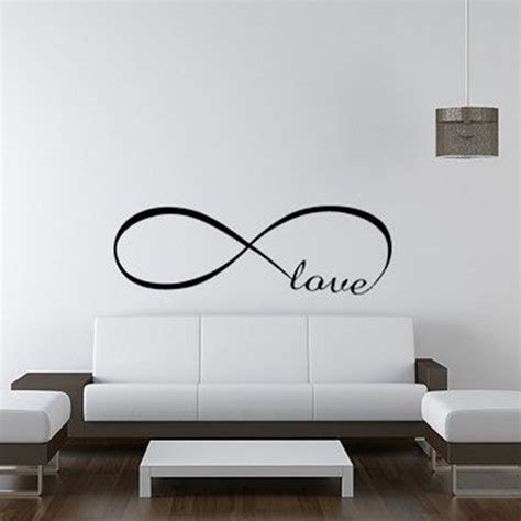 Infinity Symbol Words Love Wall Sticker Vinyl Bedroom Wall Decal Home