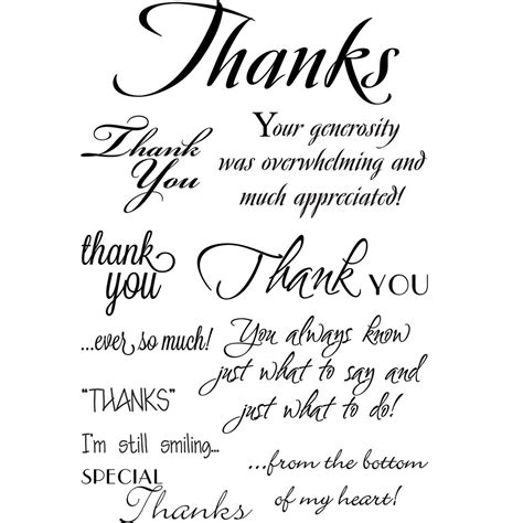 Mse Thank You Innies And Outies My Sentiments Stamps Sheet 4 By 6