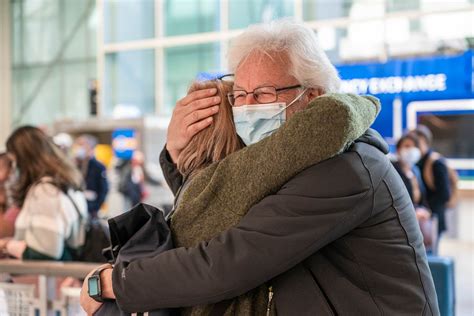 Happy reunions as US lifts travel ban for first time during pandemic