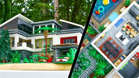 Massive Lego Vacation Mansion Moc Youtube