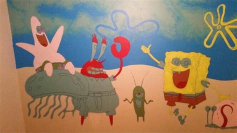 Spongebob Wall Spongebob Painting Art