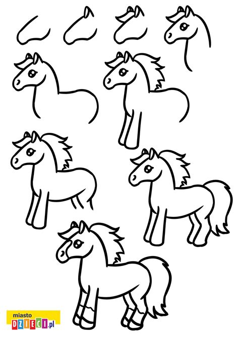 Jak Narysować Głowę Konia Instrukcja Rysowania Krok Po Kroku Do