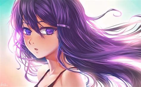 4k Digital Art Visual Novel Video Game Characters Anime Purple