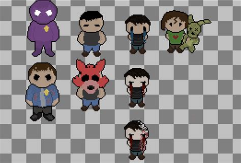 Updated My Fnaf Sprite Collection More Info In Comments R
