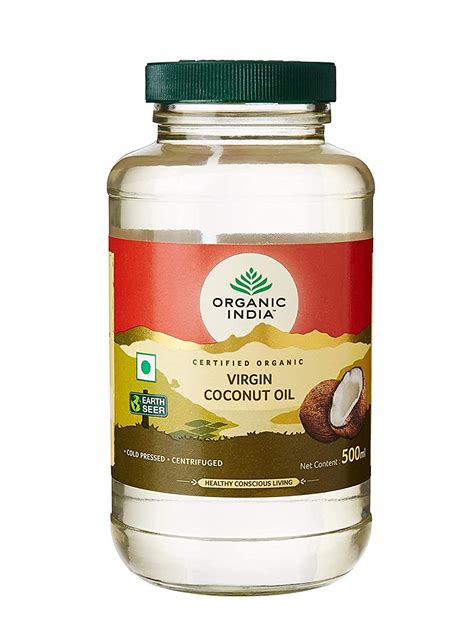 Organic India Cold Pressed Virgin Coconut Oil 500ml Pack Of 1 Grocery And Gourmet Foods