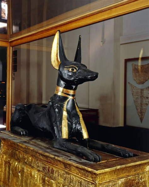 Portable Shrine Of Anubis This Carrying Chest Egypt Museum