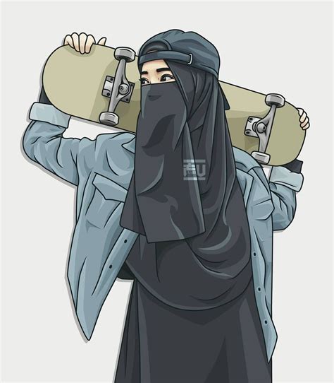 anime muslimah niqab