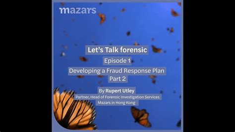 Lets Talk Forensic Ep1 Developing A Fraud Response Plan Part 2