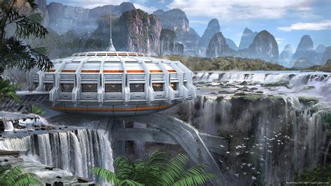 Картинки по запросу Military Base Concept Sci Fi Landscape Landscape