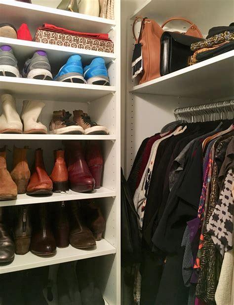 Getting a minimalist's closet with a capsule wardrobe cuts your shopping addiction and takes the guesswork out of choosing an outfit. professional organizer laura cattano used ikea pax ...