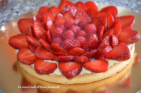Tarte Aux Fraises Sans Crème Pâtissière