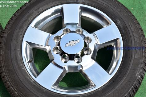 20 Chevy Silverado 2500 3500 Oem Polished Factory Wheels Gmc Sierra 2017