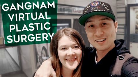 Gangnam Virtual Plastic Surgery 강남 가상 성형 수술 촬영 부스 TRYING KOREAN STUFF YouTube