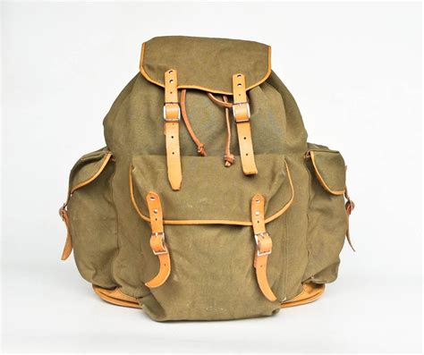Basic Idea For Bills Luggage Canvas Rucksack Vintage Military