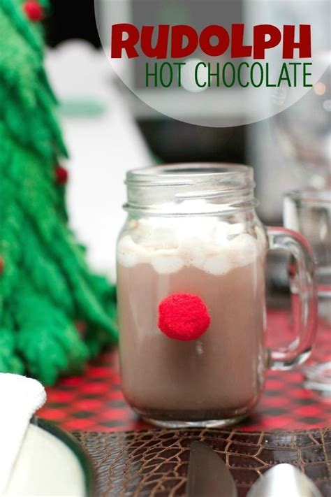 Rudolph Reindeer Hot Cocoa Mugs A Cute Idea For A Kids Party Pin Now