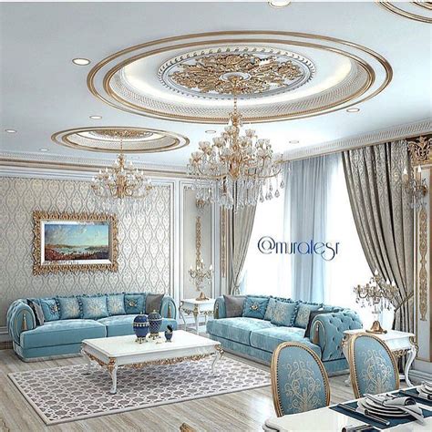 Ideas Luxury Blue And Gold Living Room From My Heart