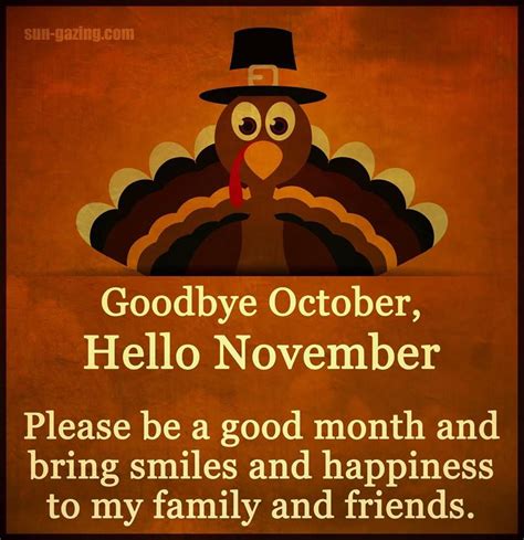 Turkey Goodbye October Hello November Pictures Photos And Images For